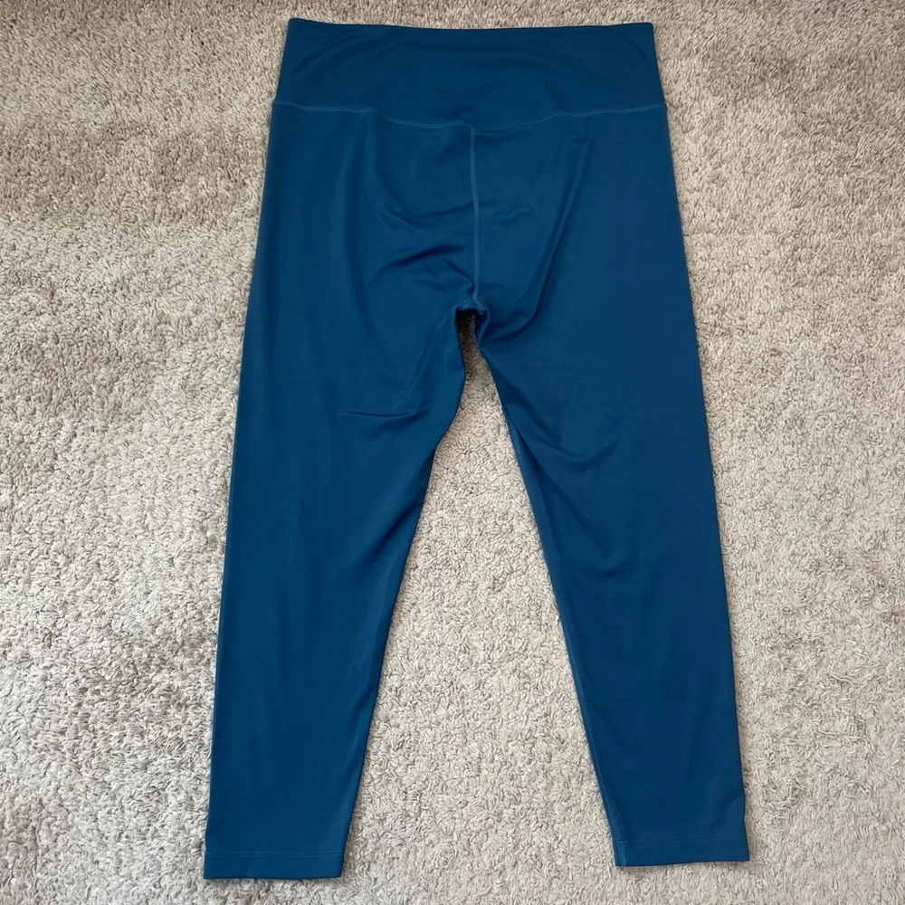 Girlfriend Collective Cleo Bra and High-Rise Leggings Set Size XXL Blue Green - Picture 6 of 16
